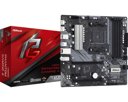 AMD A520 ASRock A520M PHANTOM GAMING 4