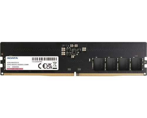 ADATA DDR5, 32 GB, 4800MHz, CL40 (AD5U480032G-S)