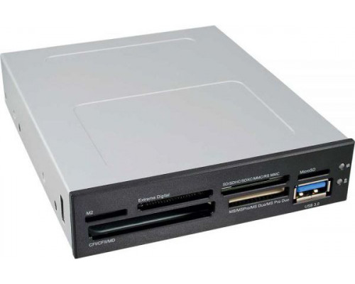 3.5L InLine front panel reader with card reader and USB 3.0 port (33394E)